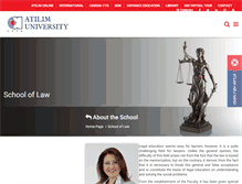 Tablet Screenshot of law.atilim.edu.tr