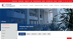 Desktop Screenshot of library.atilim.edu.tr