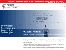 Tablet Screenshot of its.atilim.edu.tr