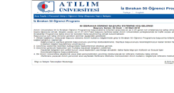 Desktop Screenshot of basvuru.atilim.edu.tr